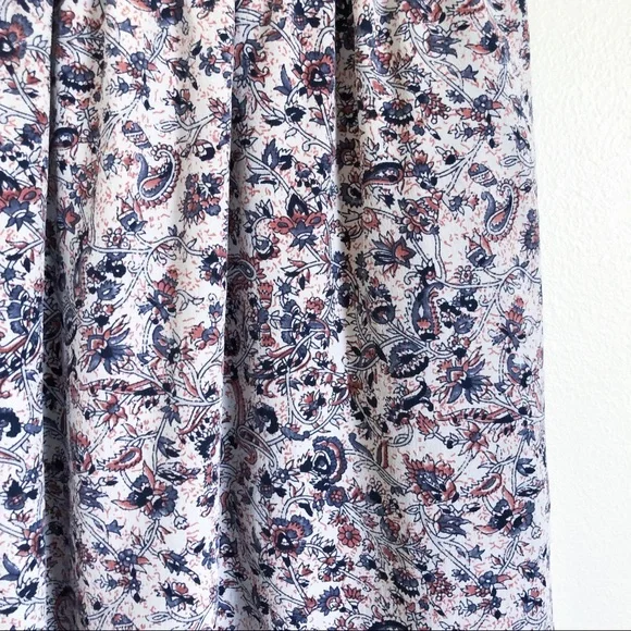 club monaco | paisley floral silk skirt size 00 - Picture 4 of 5